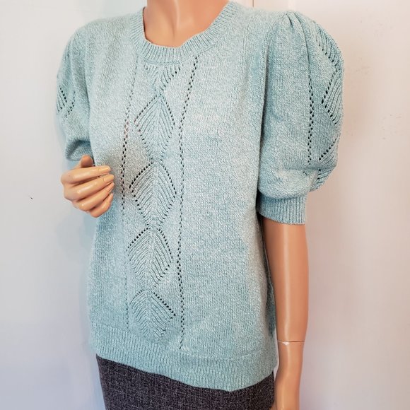 NWT Sundance Beautiful Aqua color Knit top. - Picture 9 of 12